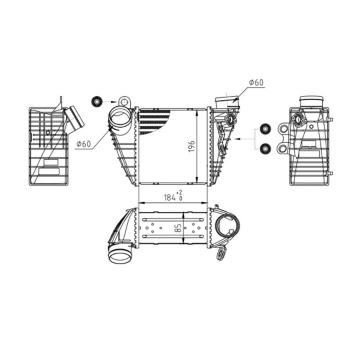 Chladič turba HART 603 736