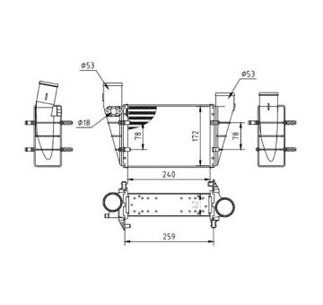 Chladič turba HART 603 825