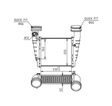 Chladič turba HART 605 580