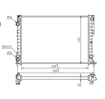 Chladič, chlazení motoru HART 605 979