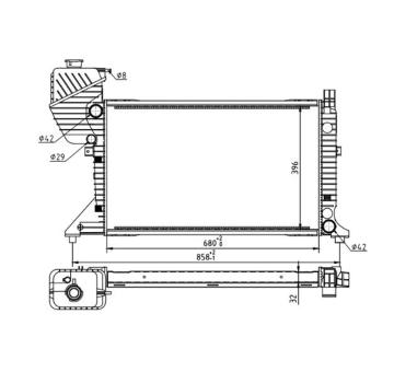 Chladič, chlazení motoru HART 606 527