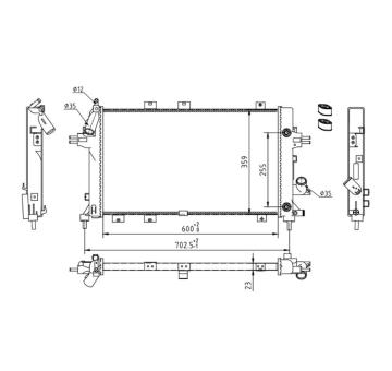 Chladič, chlazení motoru HART 612 359