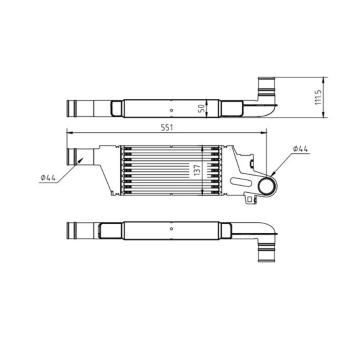 Chladič turba HART 612 728