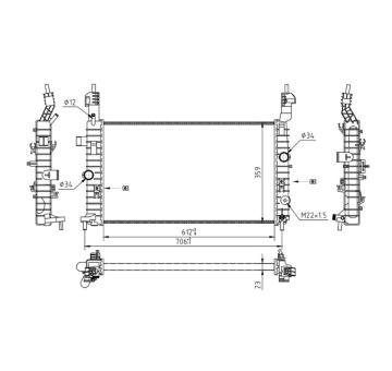 Chladič, chlazení motoru HART 620 271