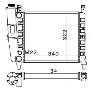 Chladič, chlazení motoru HART 600 226