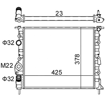 Chladič, chlazení motoru HART 601 382