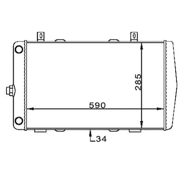 Chladič, chlazení motoru HART 601 709