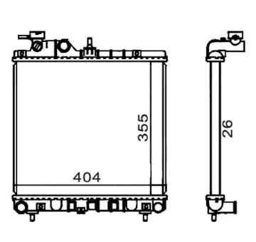Chladič, chlazení motoru HART 601 835