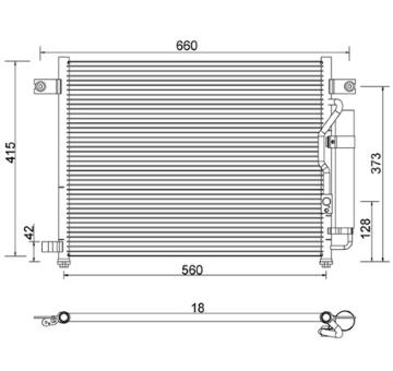 Kondenzátor, klimatizace HART 605 714