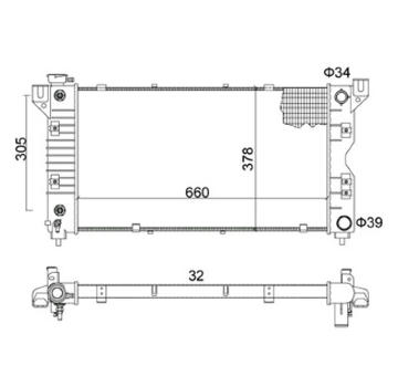 Chladič, chlazení motoru HART 606 408