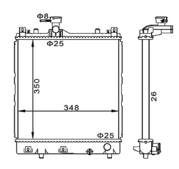 Chladič, chlazení motoru HART 611 845