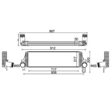 Chladič turba HART 612 582