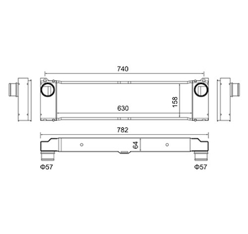 Chladič turba HART 612 836