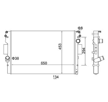 Chladič, chlazení motoru HART 614 517