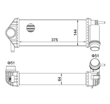 Chladič turba HART 621 293