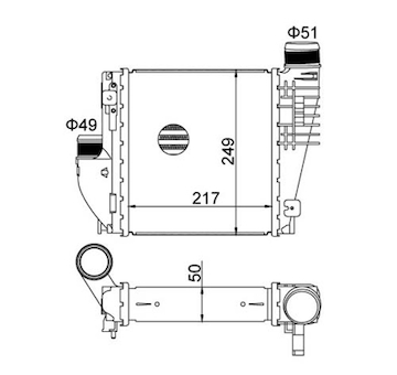 Chladič turba HART 621 405