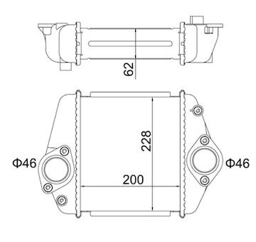 Chladič turba HART 621 407