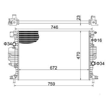 Chladič, chlazení motoru HART 621 999