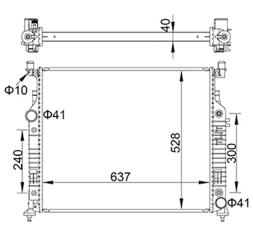 Chladič, chlazení motoru HART 622 279