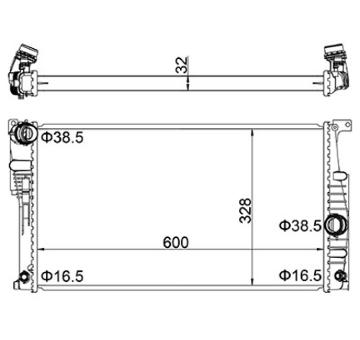 Chladič, chlazení motoru HART 623 439