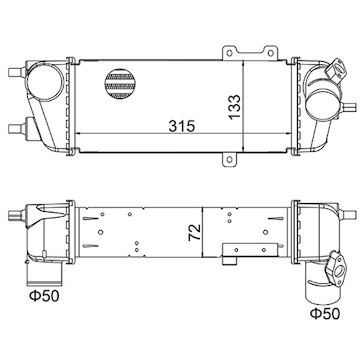 Chladič turba HART 630 302