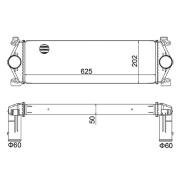 Chladič turba HART 631 270