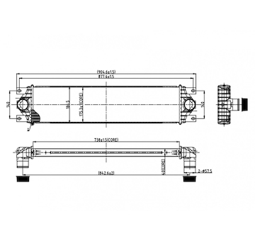 Chladič turba HART 606 480