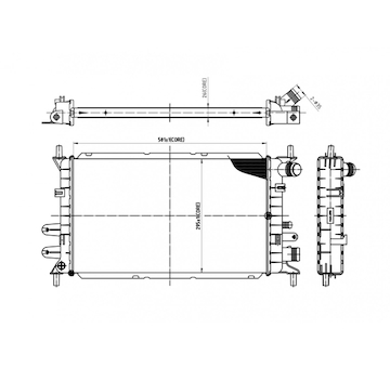 Chladič, chlazení motoru HART 606 525