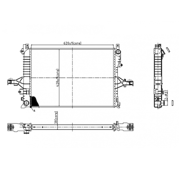 Chladič, chlazení motoru HART 612 373