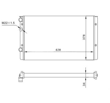 Chladič, chlazení motoru HART 600 522