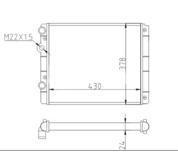 Chladič, chlazení motoru HART 600 528