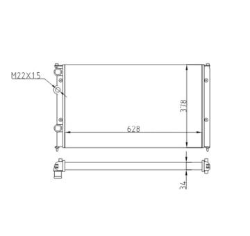 Chladič, chlazení motoru HART 601 512