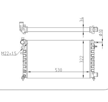 Chladič, chlazení motoru HART 601 698