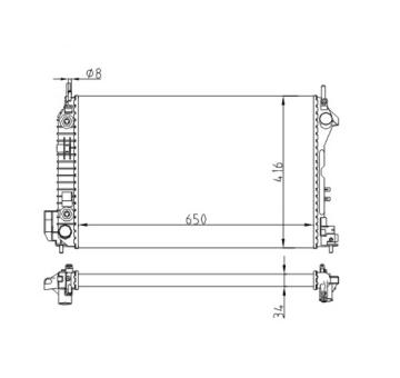 Chladič, chlazení motoru HART 602 771
