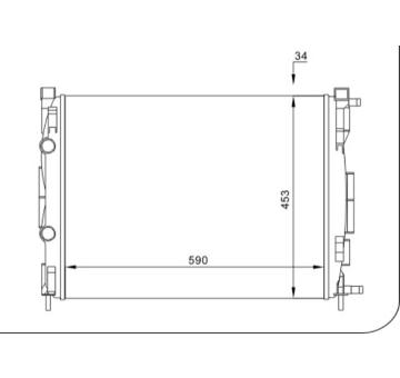 Chladič, chlazení motoru HART 603 024
