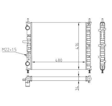 Chladič, chlazení motoru HART 603 318