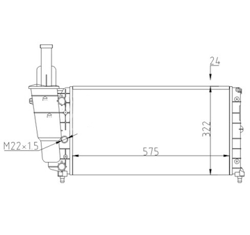 Chladič, chlazení motoru HART 603 568