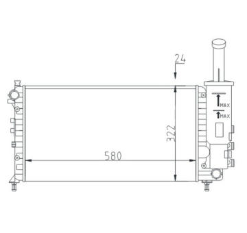 Chladič, chlazení motoru HART 603 763