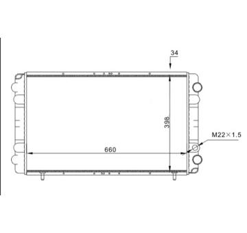 Chladič, chlazení motoru HART 605 555