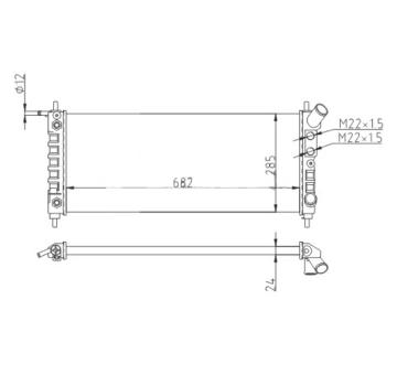 Chladič, chlazení motoru HART 608 334