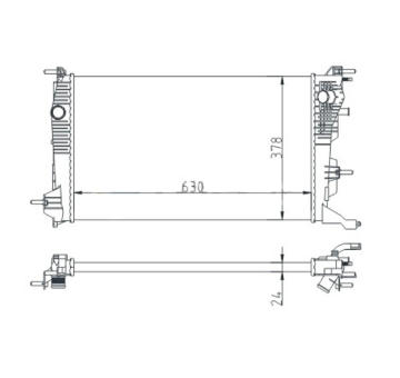 Chladič, chlazení motoru HART 611 192