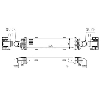 Chladič turba HART 612 565