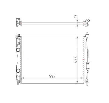 Chladič, chlazení motoru HART 616 443