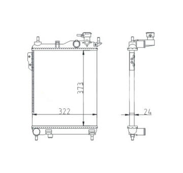 Chladič, chlazení motoru HART 620 252