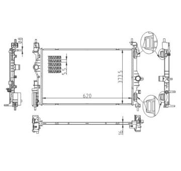 Chladič, chlazení motoru HART 623 792