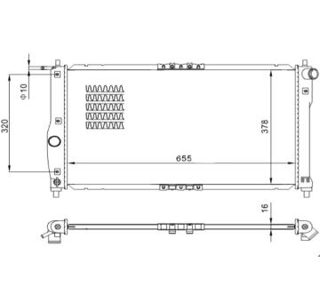 Chladič, chlazení motoru HART 605 746
