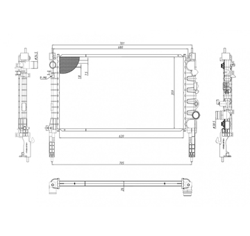 Chladič, chlazení motoru HART 646 020