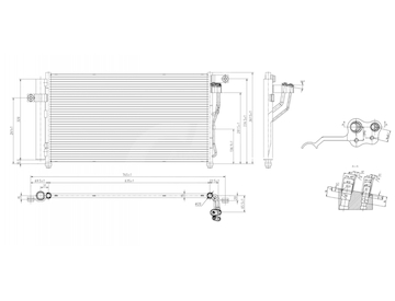 Kondenzátor, klimatizace HART 610 258