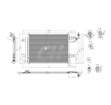 Kondenzátor, klimatizace HART 612 252