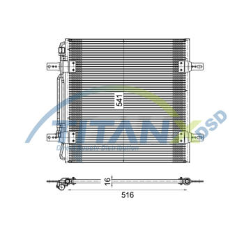 Kondenzátor, klimatizace TitanX CD119001